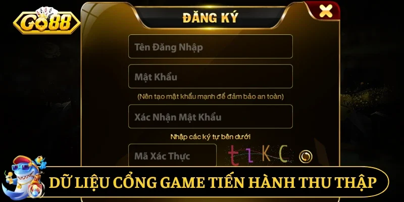 Dữ liệu cổng game tiến hành thu thập