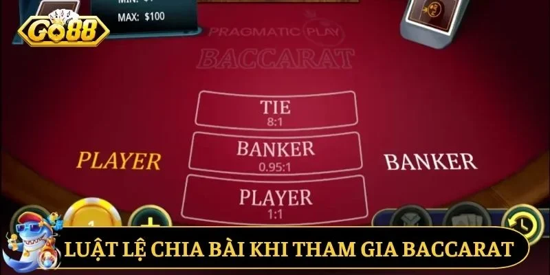 Luật lệ chia bài khi tham gia baccarat GO88