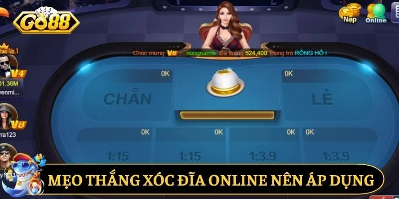 Mẹo thắng xóc đĩa online người mới nên áp dụng