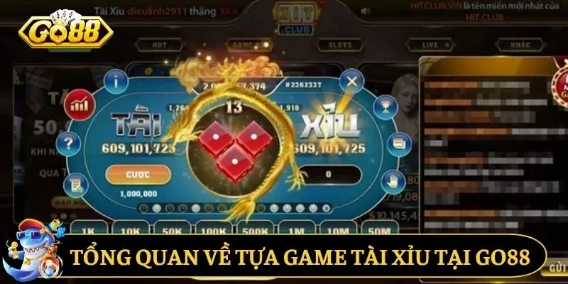 Tổng quan về tựa game tài xỉu tại GO88